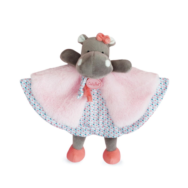  - zoé the hippo - comforter pink 25 cm 